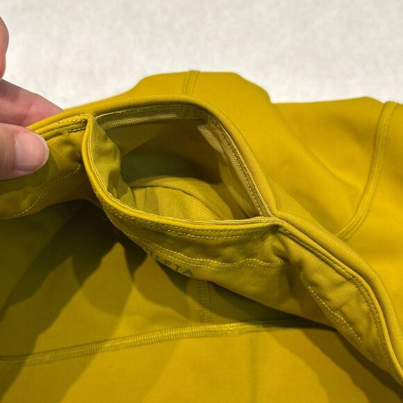 Athleta Ultimate Stash Pocket 7/8 Leggings Sz Small POCKETS Oxidized Yellow - Picture 9 of 12